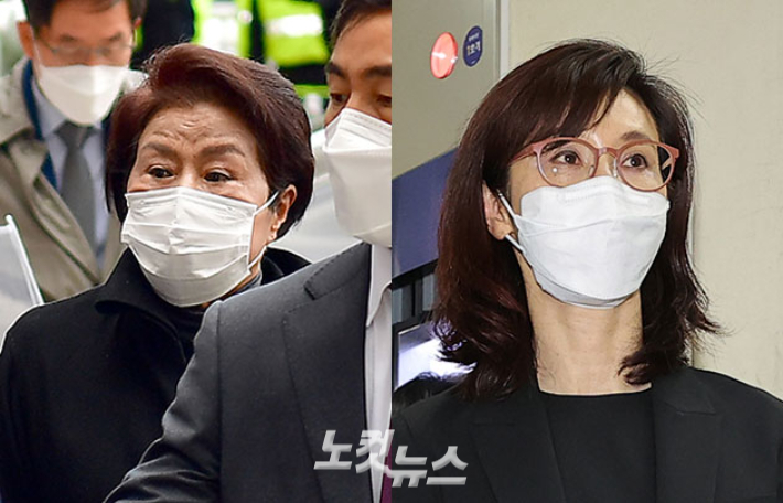 이순자씨와 노소영 아트센터나비 관장. 박종민 기자
