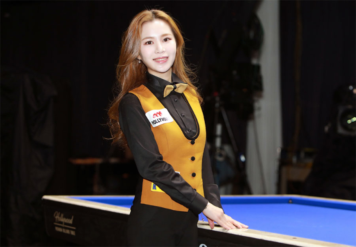 한국 여자 3쿠션 아마추어 랭킹 1위 김진아. PBA