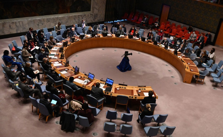 유엔 안전보장이사회 회의 모습. 연합뉴스