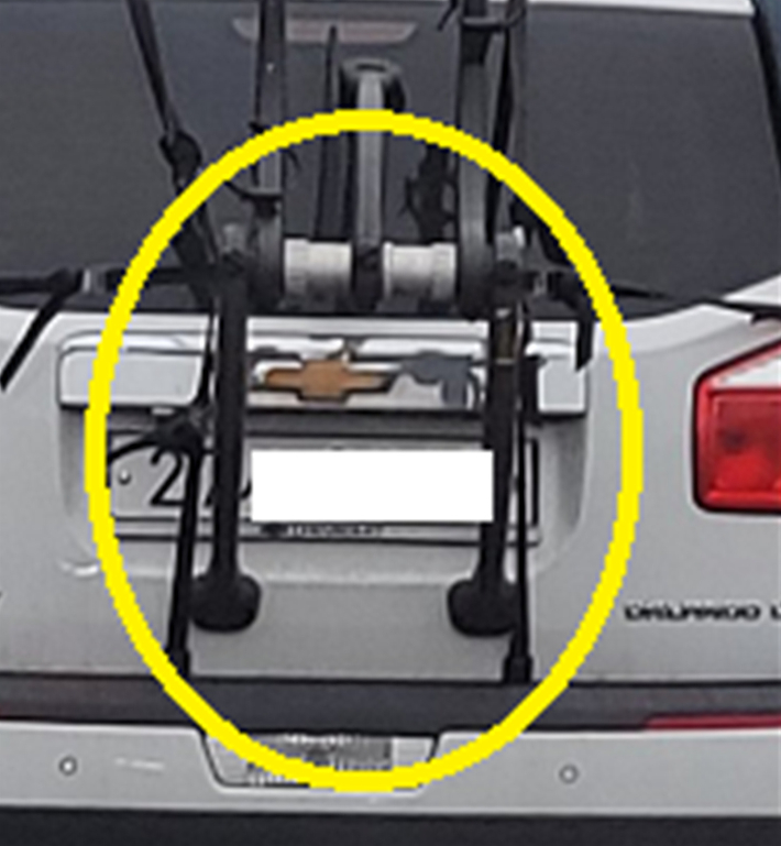 번호판 가림 행위.대구시 제공