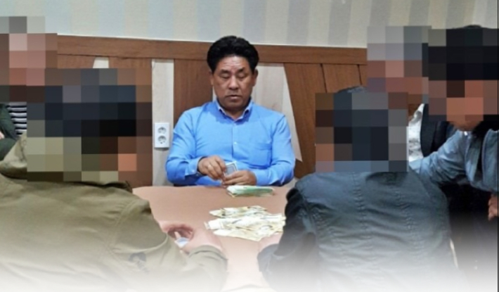무소속 국영석 완주군수 후보의 상습도박 논란이 제기된 사진. 독자 제공