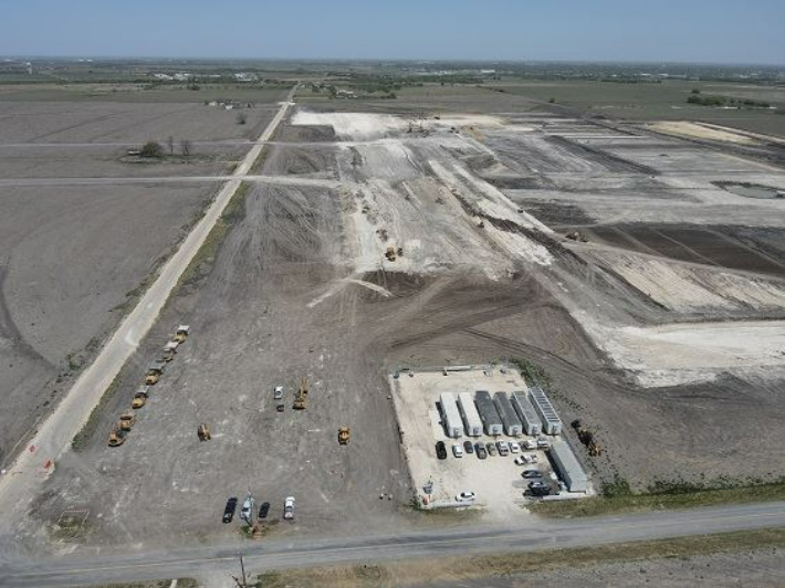 삼성전자의 미국 텍사스주 테일러시 신규 반도체 공장 부지의 지난달 상황. 테일러시 홈페이지 캡처