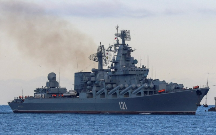 지난달 우크라이나의 대함미사일 공격에 격침된 러시아 해군 순양함 모스크바함. 연합뉴스