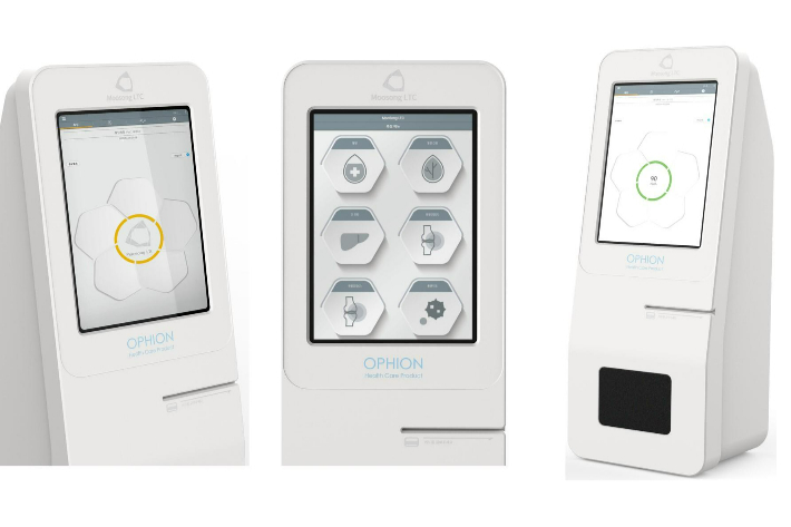 무송엘티씨가 개발한 '무채혈 진단기'. 지오씨 제공