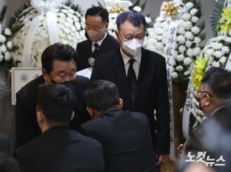 고 송해 영결식 참석한 임하룡·전유성