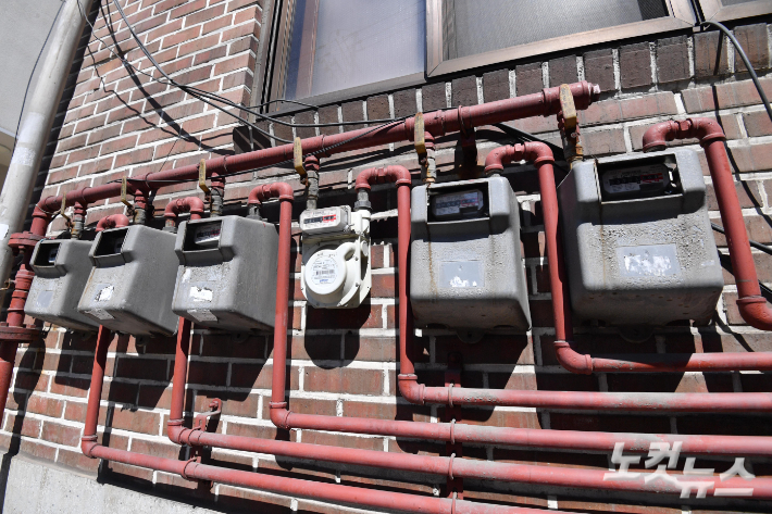 서울시내 다세대주택 가스계량기의 모습. 박종민 기자