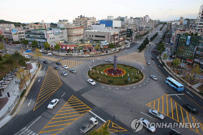 동해시 천곡로터리. 연합뉴스