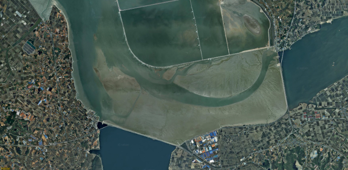 아산만권 항공사진. 인수위 제공.