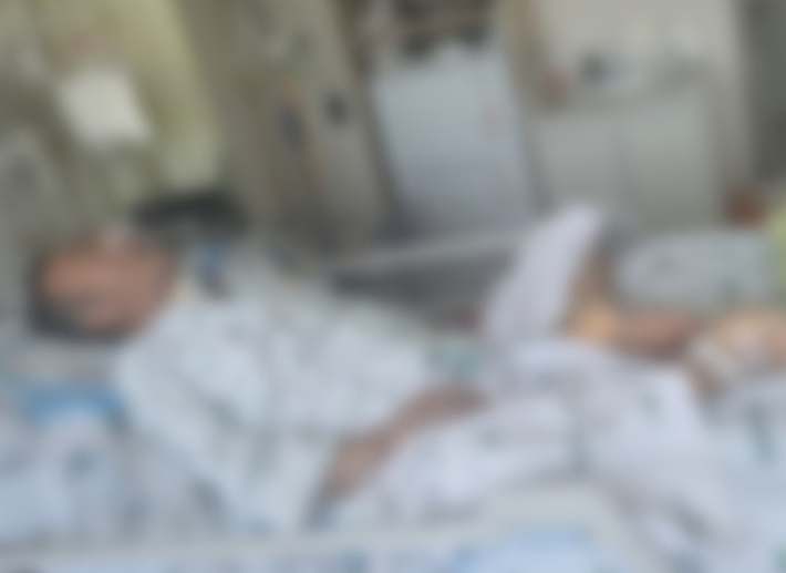 지난 3월 대전교도소에서 의식을 잃고 쓰러진 서모씨. 저산소성 뇌손상으로 현재 의식이 없는 상태다. 서씨 측 제공