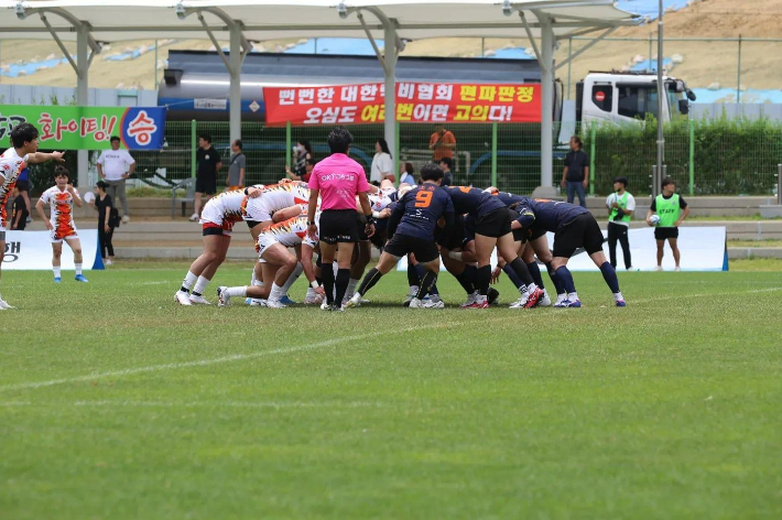 광주 연고 OK금융그룹 읏맨 럭비단. 광주광역시 체육회 제공