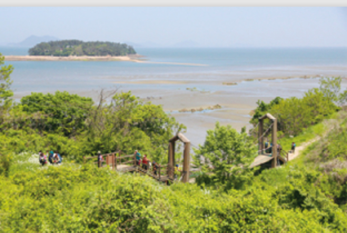 적벽강 노을길. 