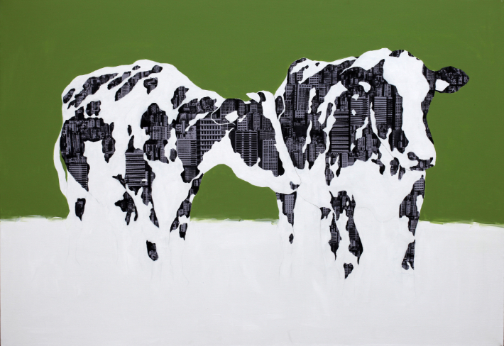 도시-얼룩소_162.2x112.1cm_Acrylic on canvas_2020 / 벨라한 갤러리 제공