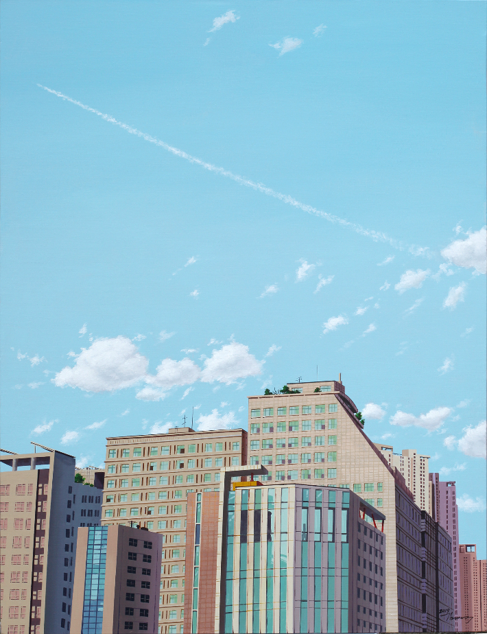도시-오후4시30분_The city-PM4.30_116.7x91.0cm_Acrylic on canvas_2019 / 벨라한 갤러리 제공 