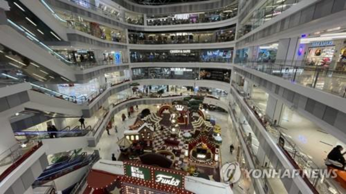중국 내 한 쇼핑몰 모습. 연합뉴스