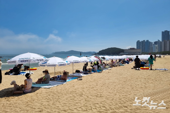 부산 해운대해수욕장. 송호재 기자