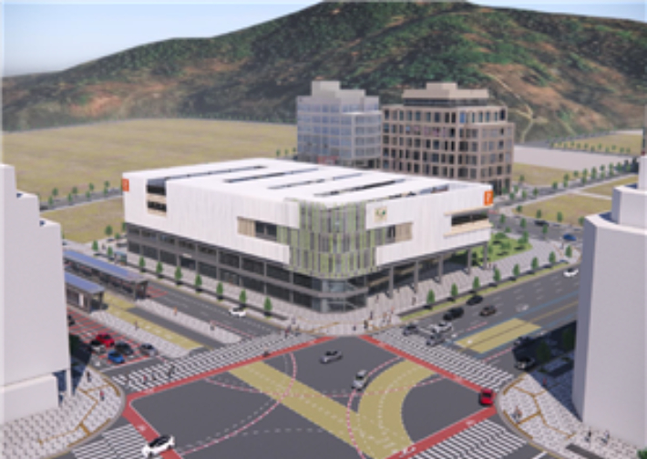 3생활권 BRT 환승주차장 조감도. 행복청 제공