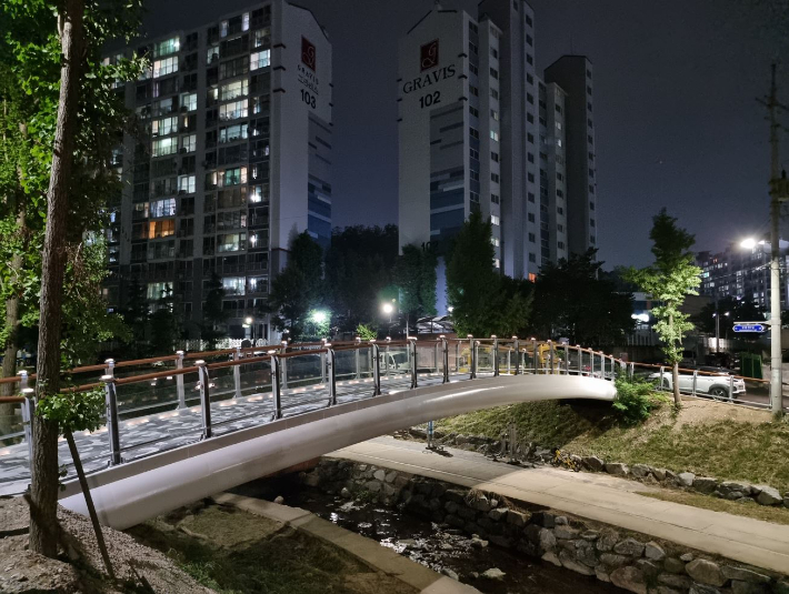 삼룡천 횡단교량. 천안시 제공