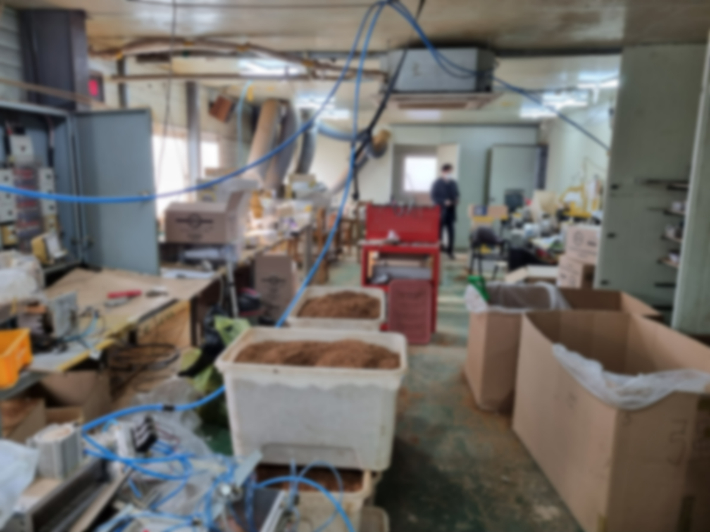 불법 담배 제조 공장 현장. 경남경찰청 제공