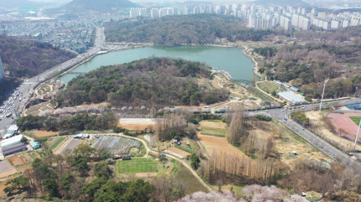 중앙공원 1지구 민간공원 특례사업지구. 광주광역시 제공