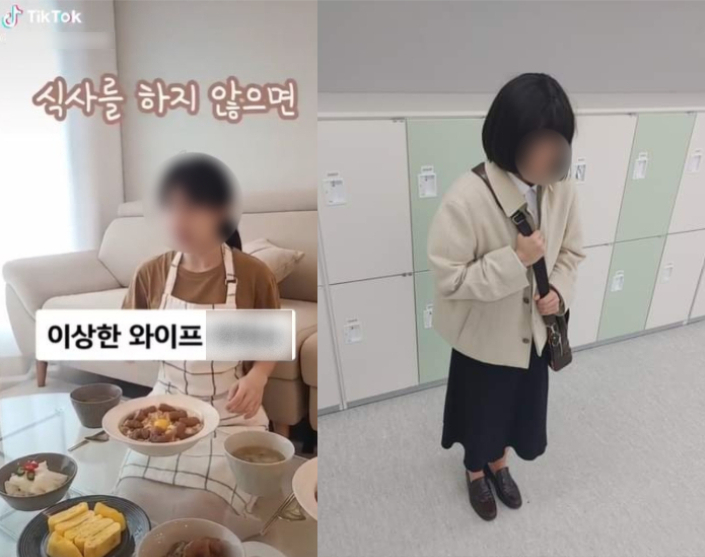 사회적 논란이 된 '우영우' 패러디 사례들. 틱톡, 의정부고 SNS 캡처