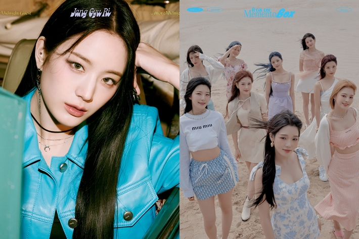 왼쪽부터 프로미스나인 장규리, 프로미스나인. 프로미스나인 공식 페이스북