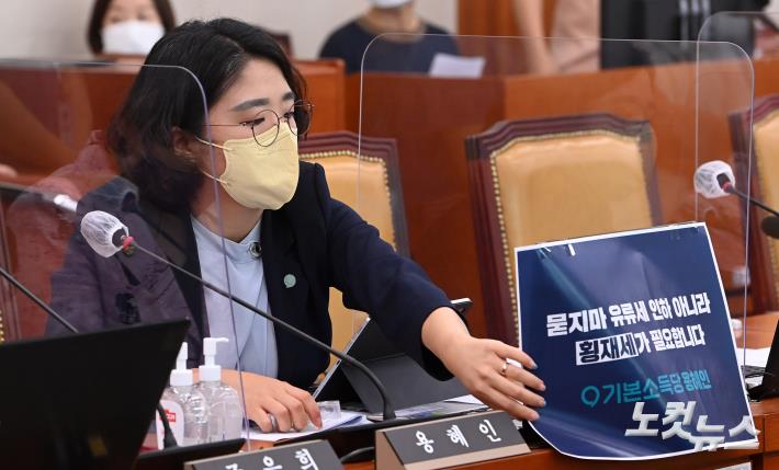 용혜인 기본소득당 국회의원 의정활동 과거 사진 결론 참고 자료