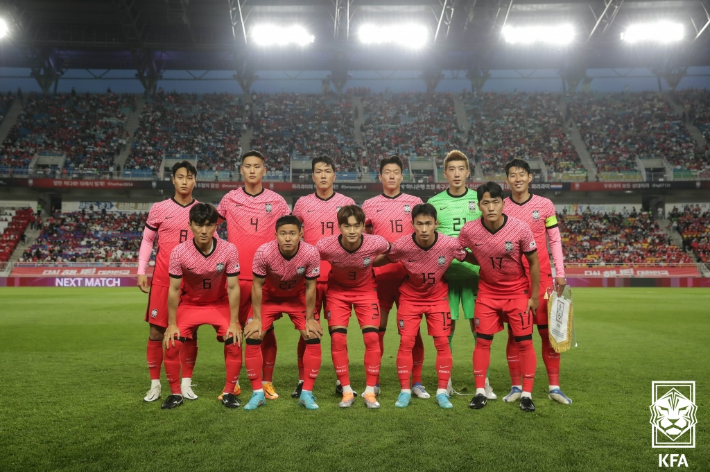 한국 축구대표팀 자료사진. 대한축구협회