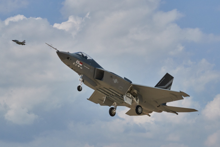 KF-21 최초 비행 성공. 방위사업청 제공