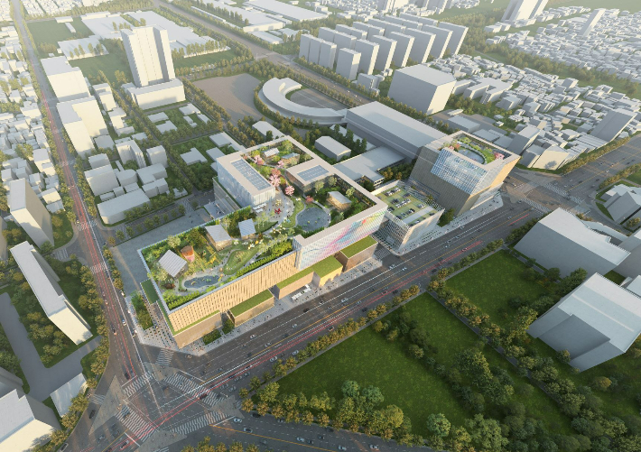 광주신세계 아트 앤 컬처 파크 예상 전경. 신세계그룹 제공