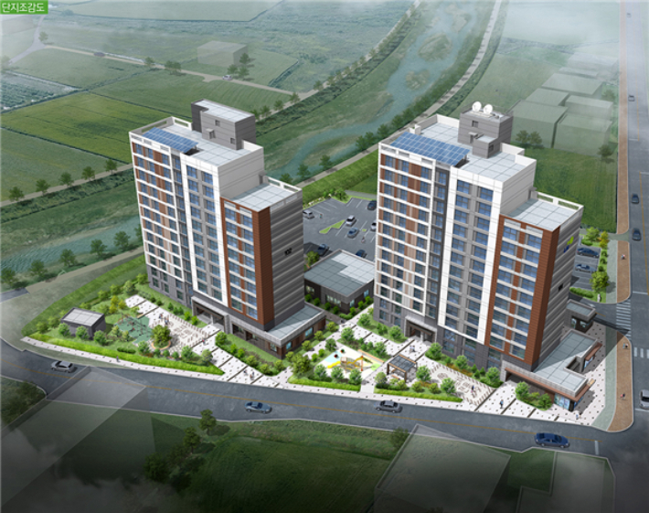 영동용산 행복주택 조감도.  LH충북본부 제공 
