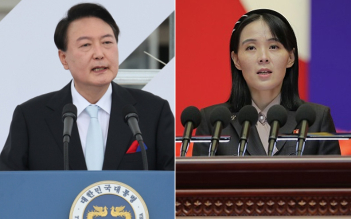 윤석열 대통령이 지난 8월 15일 광복절 경축사에서 제안한 '담대한 구상'에 대해 김여정 노동당 부부장이 19일 "어리석음의 극치"라며 거부의사를 밝혔다. 연합뉴스