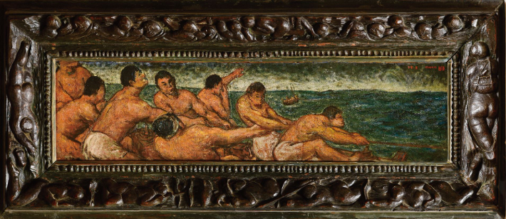 고기잡이, 1948, 캔버스에 유채, 53.5×131.5cm(액자 포함), 국립현대미술관 소장 