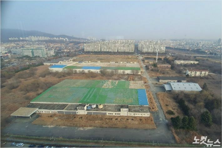 전주시 대한방직 슬레이트 지붕.