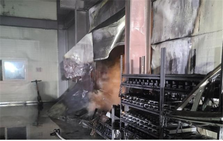 화재 현장. 세종소방본부 제공