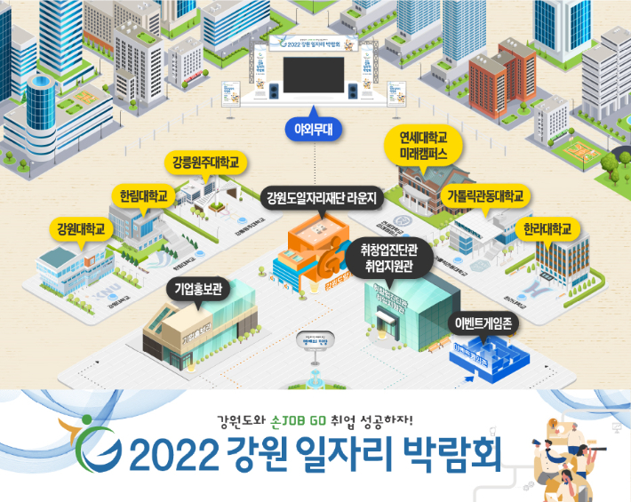 2022 강원일자리 박람회 홍보물. 강원도일자리재단 제공 