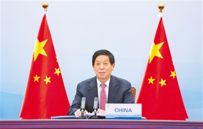 리잔수(栗戰書) 중국 전국인민대표대회(전인대) 상무위원장. 연합뉴스