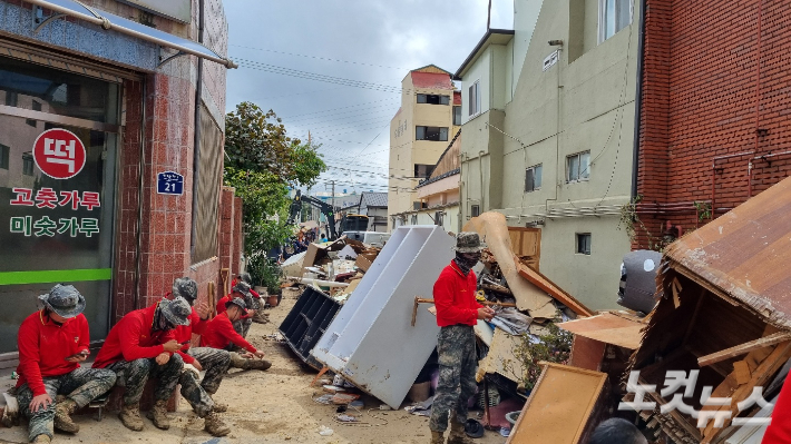 포항 남구 대송면 골목 모습. 김대기 기자