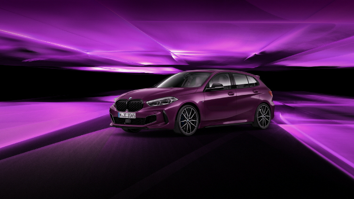 BMW M135i xDrive 프리즘 트와일라잇 퍼플 에디션. BMW그룹 코리아 제공