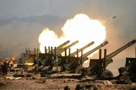 북한 포병부대 훈련 장면. 연합뉴스