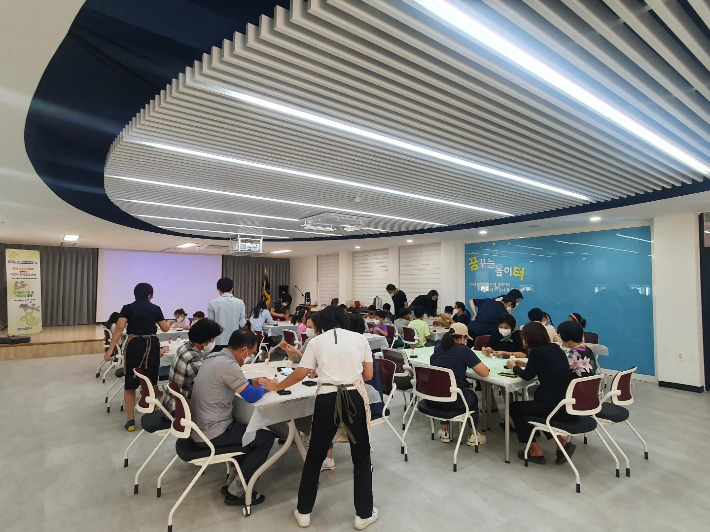 '교육기부 모델학교' 체험 모습. 전북대 제공