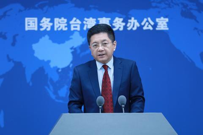 마샤오광 중국 국무원 대만판공실 대변인. 중국 차이신 캡처