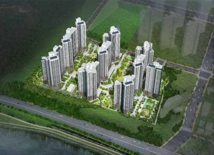 광양 푸르지오 센터파크 조감도. 대우건설 제공