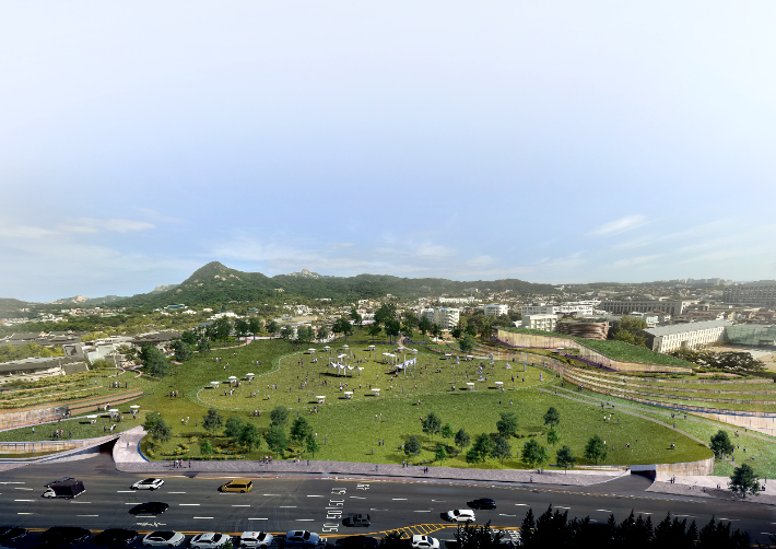 송현동 녹지광장 기본계획 조감도. 서울시 제공