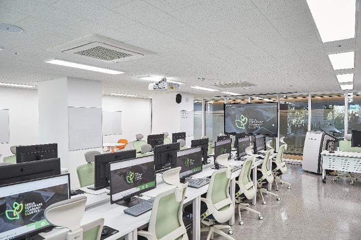 청년취업사관학교 영등포 캠퍼스 교실 내부 모습. 서울시 제공