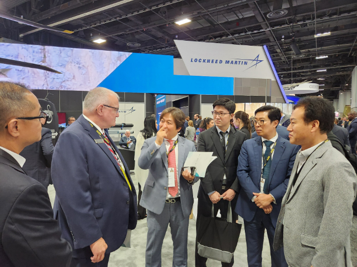 미 육군전시회 'AUSA2022' 록히드마틴 전시관. 창원시 제공