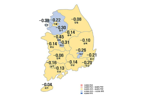 광주 아파트 가격 하락세 지속…전세가격 하락세는 더 가팔라 - 노컷뉴스