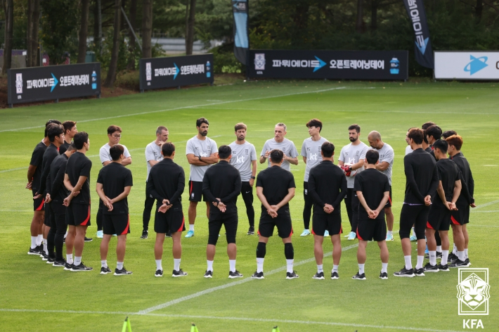 한국 축구대표팀 자료사진. 대한축구협회