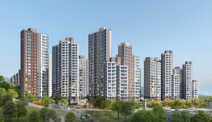 두산위브더제니스 센트럴 원주 투시도. 두산건설 제공