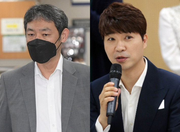 유튜버 김용호씨(왼쪽), 방송인 박수홍씨. 연합뉴스