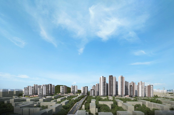 호반써밋 센트럴파크 투시도. 일봉공원㈜ 제공